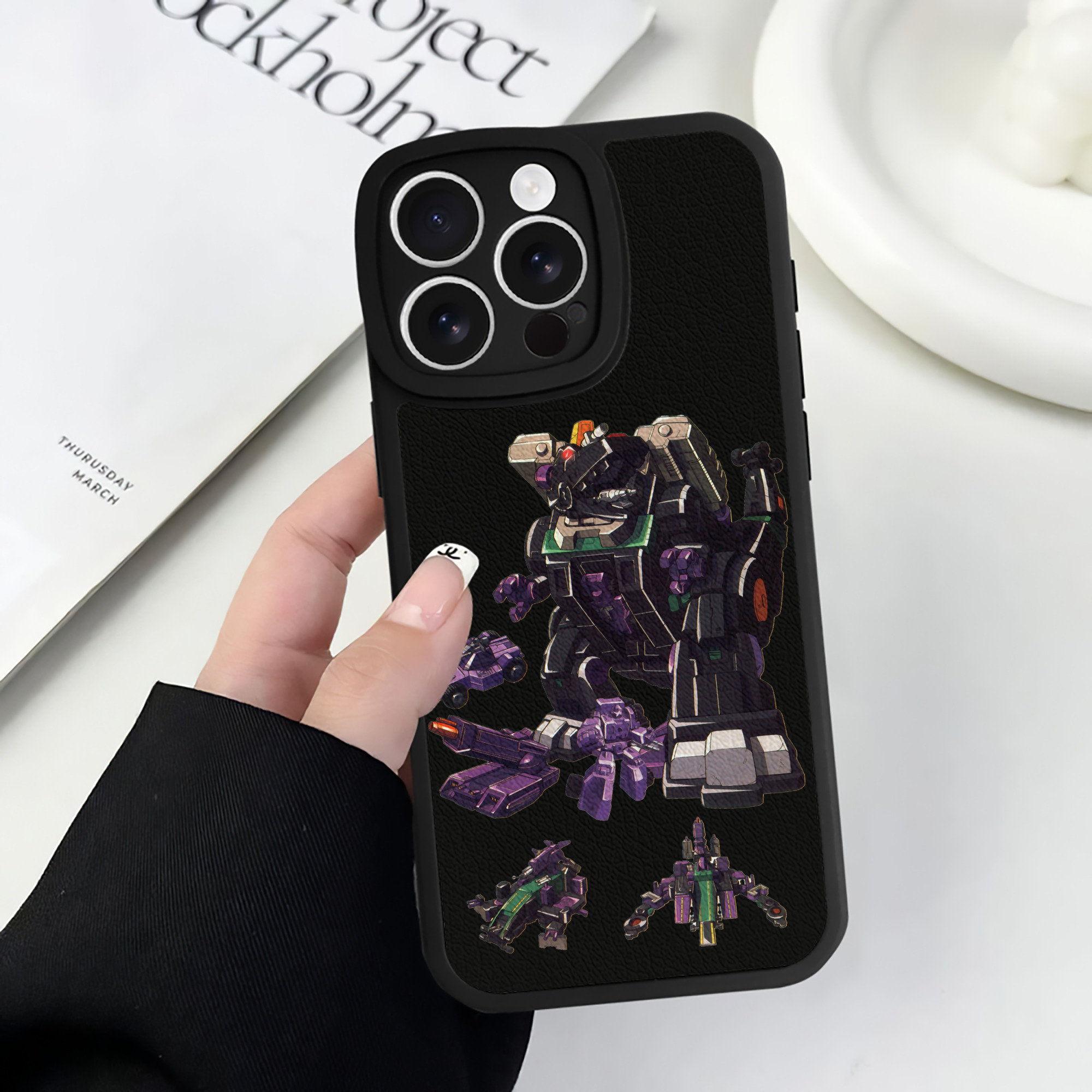 （画像用）  【iPhone 16シリーズ対応】シリコンスマホケース（レザー調） 材質：シリコン